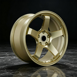 Five Spoke Bronze 17 18 19 20 Forged Easy-Clean Aluminium Wheel Hub 5x120 Custom Wheel for Passengers Car - Product Image 1