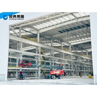 Officina e Magazzino in Struttura d'Acciaio a Basso Consumo di Manodopera, Facile Installazione, Riduce i Costi di Manodopera nel Costruzione in Loco