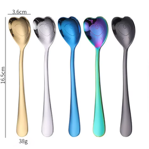 Custom Color Stainless Steel Tea <b>Spoon</b> Dessert Coffee Ice Tea <b>Table</b> <b>Spoons</b> - Product Image 2