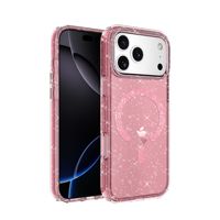 Coque de téléphone magnétique personnalisée avec paillettes de diamant pour iPhone 17 Air Pro Max, design scintillant, antichoc, qualité supérieure