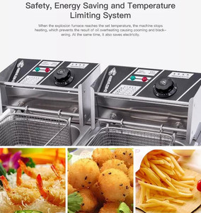 Friggitrice elettrica automatica ristorante 12L/friggitrice commerciale per patate con torsione kfc - Product Image 4