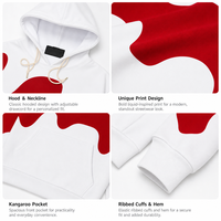 Ensembles d'hiver pour hommes, sweat-shirt à capuche uni et pantalon de survêtement, tenue en 2 pièces, coupe ample, survêtement à capuche, streetwear, hip hop, OEM ODM, logo personnalisé
