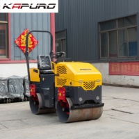 Rouleau compresseur vibrant à double tambour 800 mm, compresseur vibrant 30 kN, moteur diesel, transmission hydraulique, 1380 kg