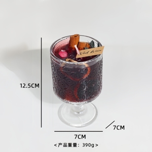 Bougie parfumée au vin chaud de Noël pour décoration intérieure haut de gamme, <span class=keywords><strong>cire</strong></span> de gel longue durée, cadeau romantique en boîte - Product Image 6