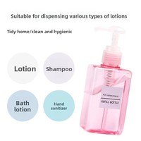 Bouteille en plastique PET vide pour désinfectant pour les mains, savon à vaisselle, lessive, shampoing d'hôtel, gel douche, nettoyant visage, lotion, pompe