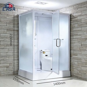 Set Bagno Modulare Prefabbricato Integrato Moderno Casa Box - Set Doccia <span class=keywords><strong>e</strong></span> WC Ecologico di Facile Installazione - Product Image 1