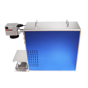 เครื่องเลเซอร์ไฟเบอร์ CNC แบบตั้งโต๊ะพกพา 20W-100W ระบายความร้อนด้วยอากาศ รองรับไฟล์รูปแบบ DXF/PLT/BMP/AI - Product Image 2