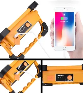 2026 New 30W Rechargeable <b>LED</b> Portable Work <b>Light</b> Aluminum Die Casting Solar Emergency <b>Workshop</b> Camping Garden Yard Road Hotel H - Product Image 6