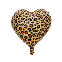 Ballons en aluminium à motif léopard et nœud papillon en gros, ballons étoile à cinq branches, ballons de décoration pour fête d'anniversaire