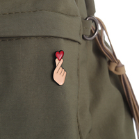 Broches en émail sincères Broches amusantes et significatives pour les amis qui aiment les gestes et les expressions de la main