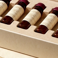 Boîte rigide personnalisée en carton blanc avec couvercle et base, impression offset, logo estampé à chaud pour flacons de peptides, 6 flacons, soins personnels