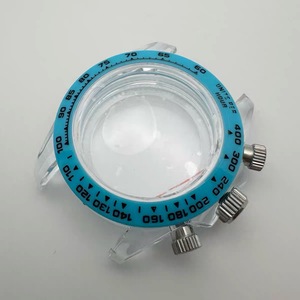 Nouvelles pièces de modification de montre, boîtier de montre en caoutchouc de 40 mm, verre acrylique compatible avec le mouvement VK63 - Product Image 2