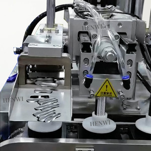 Henwi 1 Station Scellant de remplissage de tubes à ultrasons entièrement automatique Tube en plastique Dentifrice Gel pour les mains Savon Remplissage Machine de scellage à ultrasons - Product Image 2