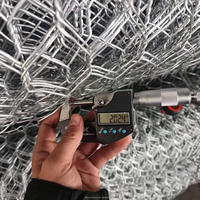 Filet hexagonal galvanisé à triple torsion pour cage à lapins, filet de clôture pour volailles en PVC enduit de plastique
