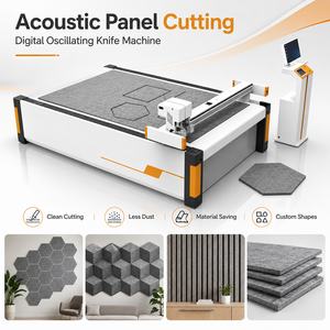 CNC Digitale Messerschneidemaschine für Melamin <span class=keywords><strong>Basotect</strong></span> Akustikplatten Studio-Bassfallen und Schallabsorbierende Schaumstoffplatten-Schneidegerät - Product Image 2