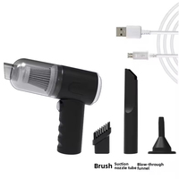 Aspiradora Inalámbrica de Mano para Auto con Motor sin Escobillas, Función de Limpieza en Seco y Filtro Lavable - Portátil para Auto, Hotel y Uso Doméstico