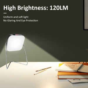 Cắm trại năng lượng mặt trời Powered bảng có thể sạc lại <span class=keywords><strong>LED</strong></span> Đèn đọc sách di động trong nhà ngoài trời năng lượng mặt trời đèn - Product Image 4