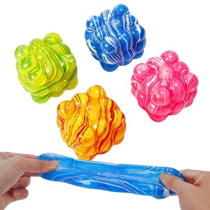 Jouet créatif en maltose à récupération lente, anti-stress, personnalisé en usine, avec rayures colorées et forme carrée - Product Image 5
