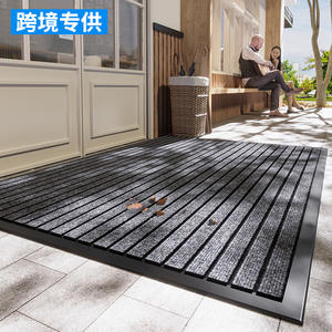 Tapis d'entrée de villa transfrontalier, tapis rectangulaire extérieur antidérapant en PVC à rayures pour entrée de centre commercial - Product Image 4