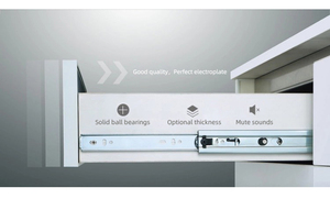 Consun Đồ Nội Thất Tủ Bếp 45 Mét Thép Không Gỉ Mở Rộng Đầy Đủ 3 Lần Bóng Mang Telescopic Kênh Ngăn Kéo Trượt S4501 - Product Image 2