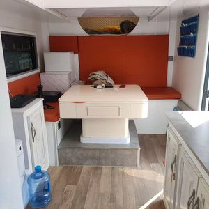 Premium Quality Luxury Trendy White Fiberglass Motorhome Travel Trailer PVC Leather Floor Waterproof Design 4 Person Capacity - Product Image 2