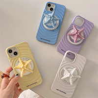 Nouvelle coque de téléphone magnétique 2026 motif vague de crème glacée pour iPhone 16 Pro Max 15 14 13, couleur unie, pour femme