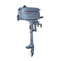 Moteur de bateau 2 temps 2,6 CV 60 cm³ refroidi par eau 1,9 kW 4500 tr/min avec réservoir de carburant intégré pour bateaux pneumatiques