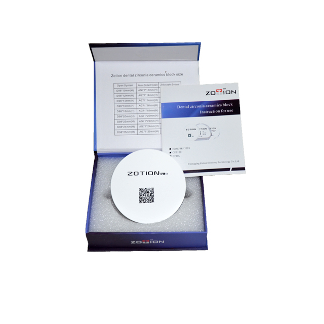 3D Многослойные стоматологические циркониевые блоки для циркониевых зубных коронок по заводской цене