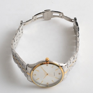 Erkekler ve kadınlar için özelleştirilebilir kişiselleştirilmiş iş paslanmaz çelik kuvars sevgili saati - Product Image 6