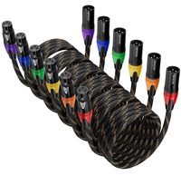 XLR Eropa 8line De Icam Egygold Adapter Splitter kabel Audio dengan PVC jaket 5m panjang untuk kamera TV menggunakan Jerman Polandia Austria