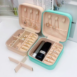 Portagioie palmare portagioie palmare anello orecchini scatola portaoggetti semplice portagioie da viaggio punto all'ingrosso transfrontaliero - Product Image 2