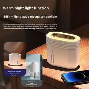 Nouveau Répulsif Moustiques Domestique en Gros avec Minuteur Rechargeable, Utilisation Intérieure, Non Toxique, Purification par Ions Négatifs, Inodore - Product Image 4