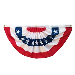 America US Memorial Day Banner 45x90cm Plisado Fan Bunting Flag PARA EL Día DE LA Independencia 4 de julio - Product Image 1