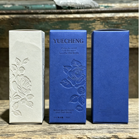 Papier recyclé écologique pour cosmétiques, boîte d'emballage de parfum avec motif de rose en relief