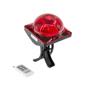 Солнечный звуковой и световой сигнальный маяк с LED-подсветкой, защита IP66, время работы 6-12 дней, перезаряжаемый, для аварийно-спасательного персонала - Product Image 1