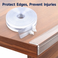 Protection d'angle transparente souple pour la sécurité des bébés, bande de protection personnalisable pour les bords de meubles, table et bureau