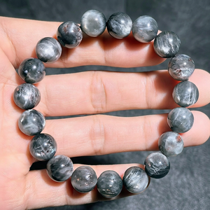 สร้อยข้อมือลูกปัดคริสตัลควอตซ์แสงดาวธรรมชาติ ขัดเงา รูปทรงกลม สำหรับเป็นของขวัญและสวมใส่ทุกวัน - Product Image 3
