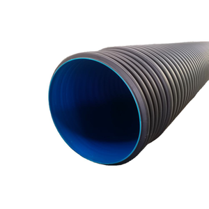 Vente en gros de ponceau de drainage en polyéthylène noir en plastique de 6 pouces 300mm 500mm 800mm Prix de tuyau ondulé à double paroi en PEHD - Product Image 3