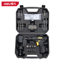 Perceuse électrique au lithium Deli, ensemble d'outils multifonctionnels pour la réparation manuelle quotidienne à domicile, DL1021L