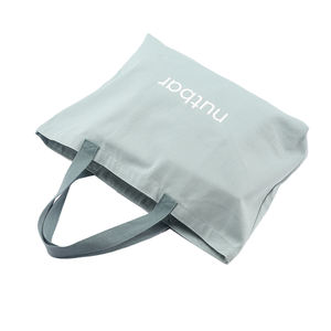 Sac à main promotionnel en toile de coton naturel uni de haute qualité personnalisé et écologique avec poche intérieure - Product Image 5