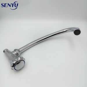 <span class=keywords><strong>Robinet</strong></span> de cuisine à angle réglable <span class=keywords><strong>Robinet</strong></span> mural de cuisine en alliage de zinc design moderne - Product Image 6