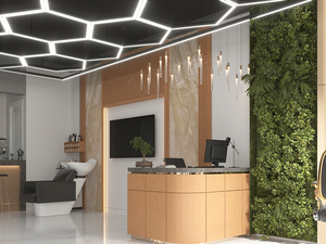 Custom Professional Barber Shop Design Wholesale Price Hair Salon <b>Furniture</b> Modern Beauty Salon Design - Product Image 3