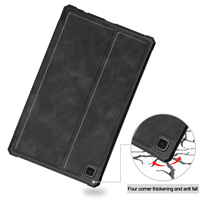 Funda para Tablet con Textura de Piel de Vaca, Material TPU, Plegable en Tres Partes, con Soporte, para Tab A7 Lite 8.7 T220 T225, Perfecta