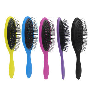 Cepillo personalizado para peluquería, mango de plástico, nailon, cabello húmedo, Original, desenretador, paleta de masaje de pelo, <span class=keywords><strong>Denmen</strong></span> - Product Image 1