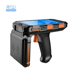 PDA Uhf Portabel Genggam Rfid Jarak Jauh Android Nfc UHF Pembaca Pemindai RFID Genggam