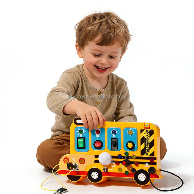 Children Educational Toy Busy Board Montessori Toys for Children Learning Play Toy with Light & Music Mother Kids Toys Hot