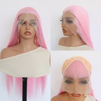 Perruques complètes 13*6 13*4 HD Lace Front sans colle, transparentes, résistantes à la chaleur, avec ligne de cheveux naturelle réglable, longues et lisses, avec bonnet en maille élastique