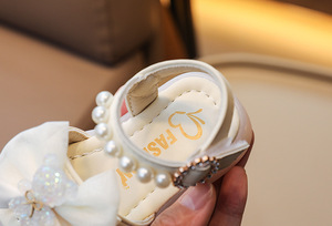 Sandales de princesse pour bébé fille, 0-3 ans, semelle souple, été, sandales de princesse pour filles, sandales de bébé fille avec perles - Product Image 6