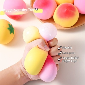 Peach Pinch Music Anti-Stress Plastic Toy Internet Celebrity Hot Release Slow <b>Rebound</b> Office Stress Relief Tool - Product Image 4