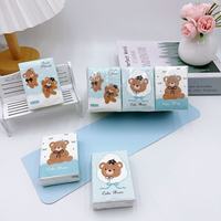En gros, Nouveaux mouchoirs de poche imprimés ours en peluche dansant mignons, mini-mouchoirs faciaux en stock pour sacs d'étudiants